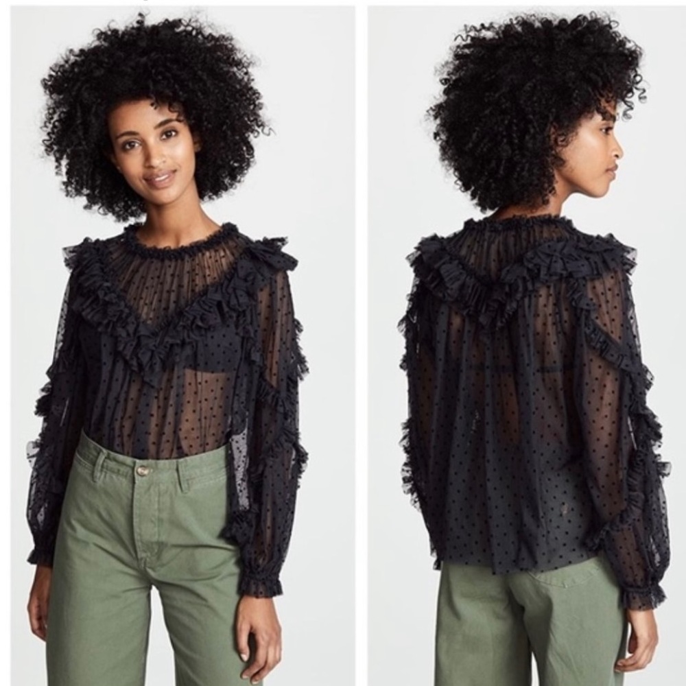 Ulla Johnson sheer blouse
